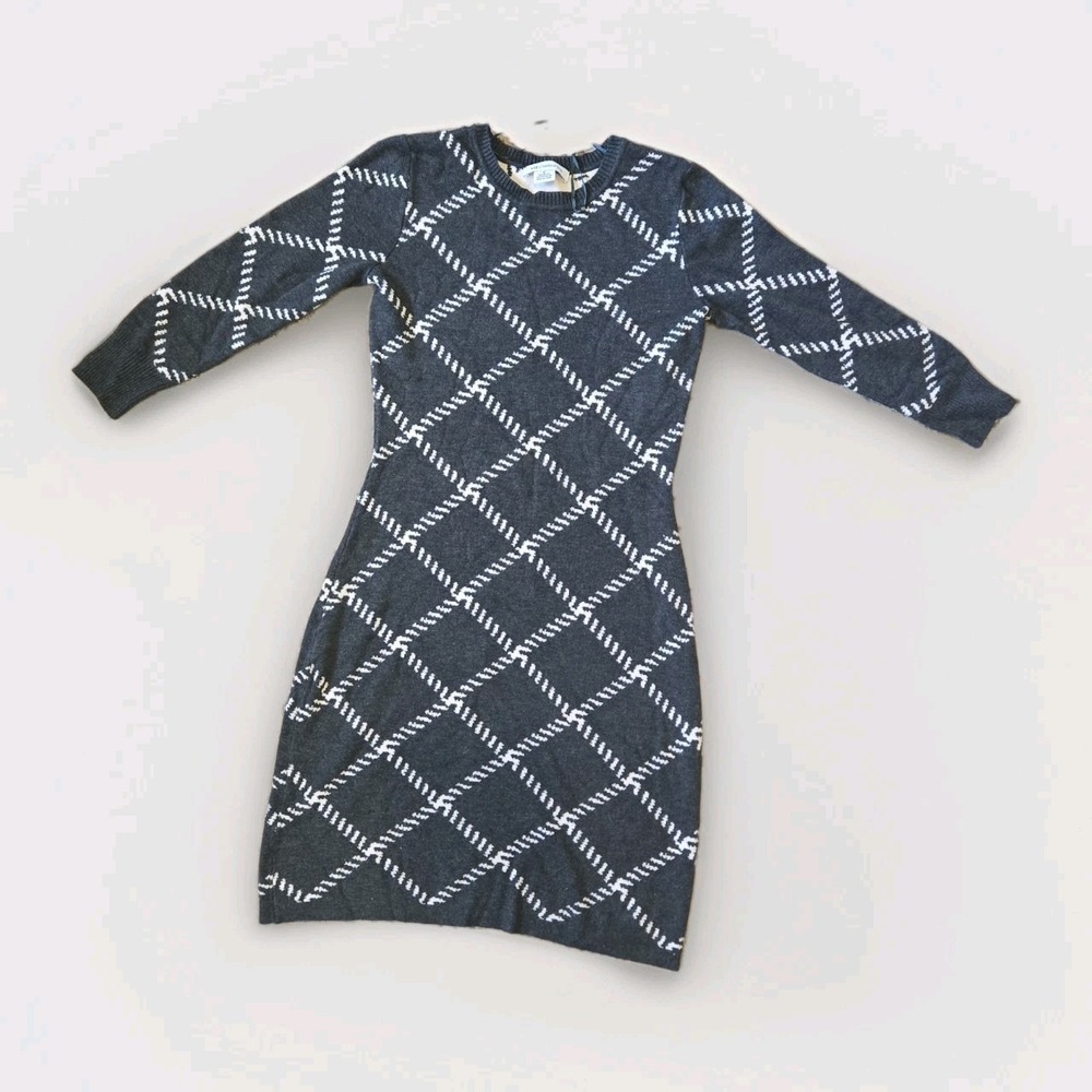 Liz Claiborne Sweater Dress Gray Old Many Capsule S